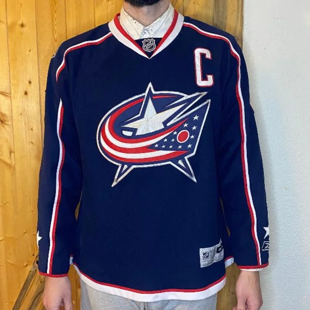 Reebok Premier Rick Nash Columbus Blue Jackets NHL Hockey Jersey - Picture 3 of 14